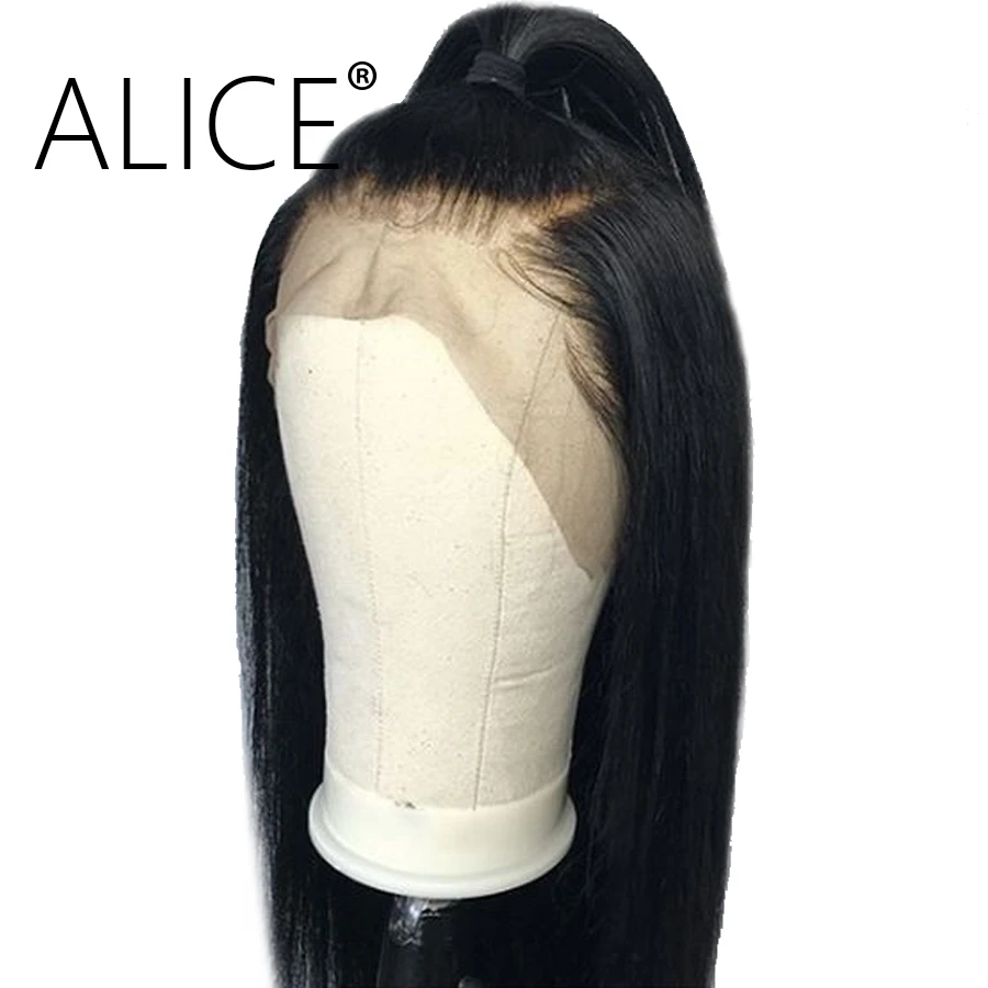 ALICE 150% плотность 360 кружевной фронтальный парик с детскими волосами