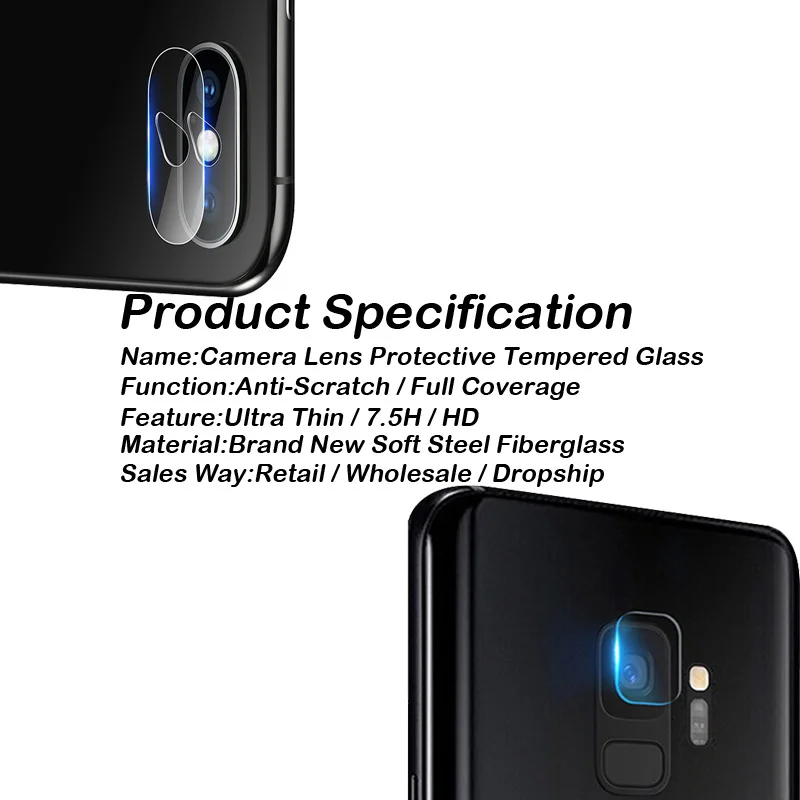 защитное стекло Камера объектива защитный Защитная крышка для IPhone X 10 8 7 6 S Plus samsung