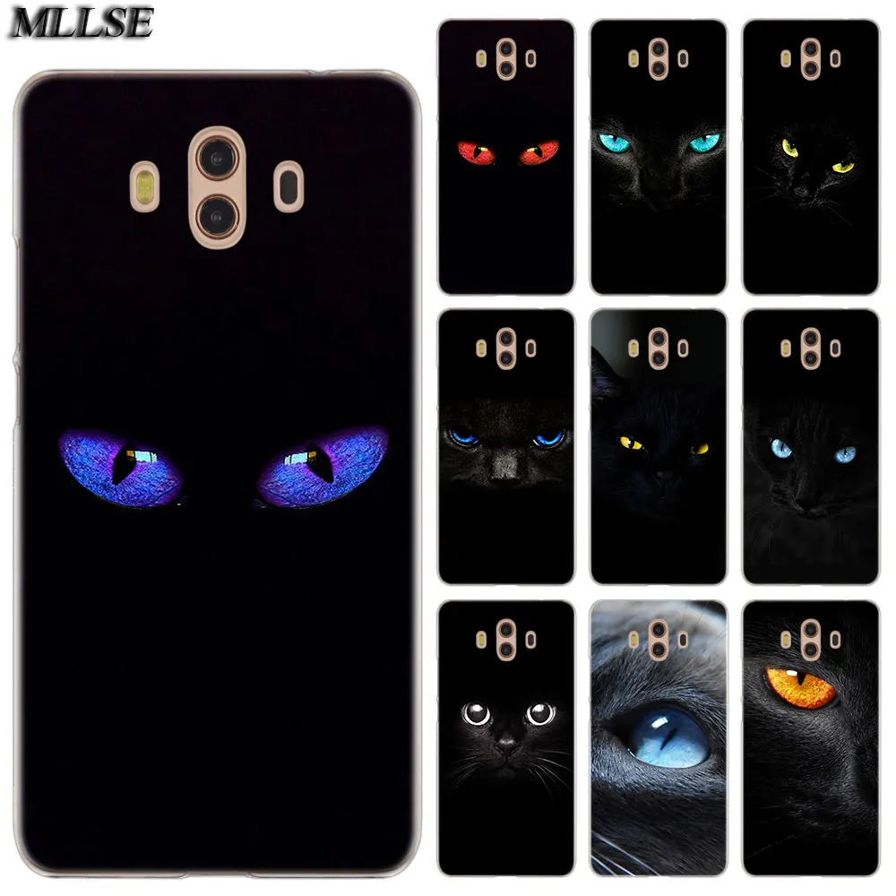 Модный чехол MLLSE с кошачьими глазами черного и синего цвета для Huawei Mate S 10 20 Lite Pro Y3II