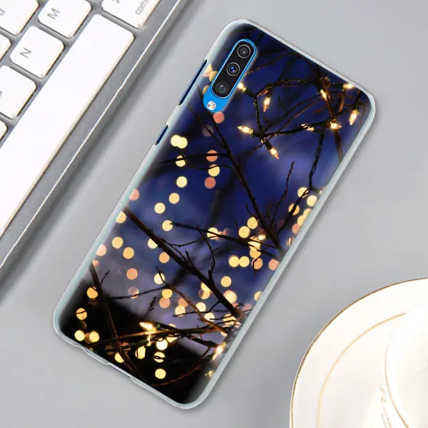 07 Пейзаж Зима светильник снег чехол КРЫШКА ДЛЯ samsung Galaxy A30 A40 A50 A70 A6 A8 плюс A7 A9 M30 чехол для телефона Coque - Цвет: 07
