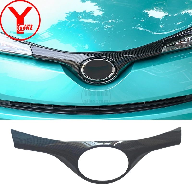 YCSUNZ ABS карбоновый автомобильный эмблема крышки части для toyota chr 2018 2019 аксессуары