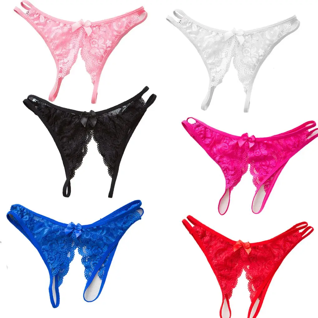 Женские трусы с двойным ремешком и бантом кружевные для девочек нижнее белье