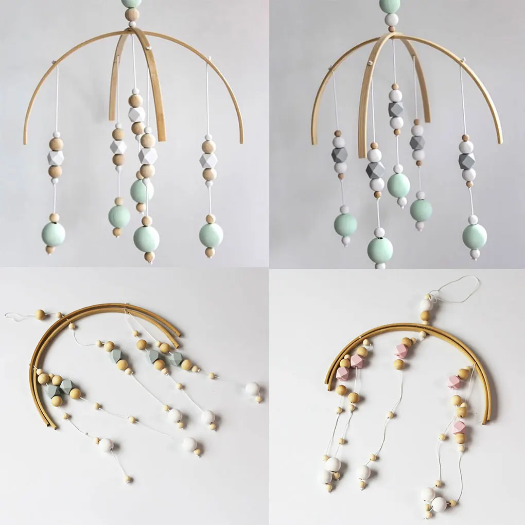 Деревянные бусины колокольчики ветра в скандинавском стиле колокольчик для