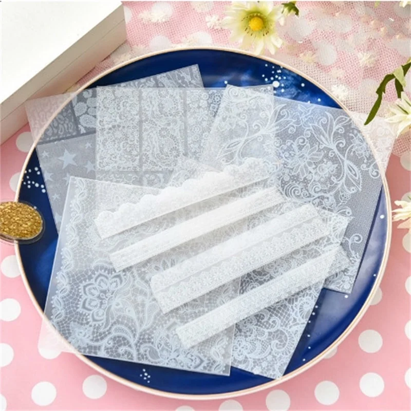 6 шт./компл. элегантные бумажные наклейки из бархата для самостоятельного