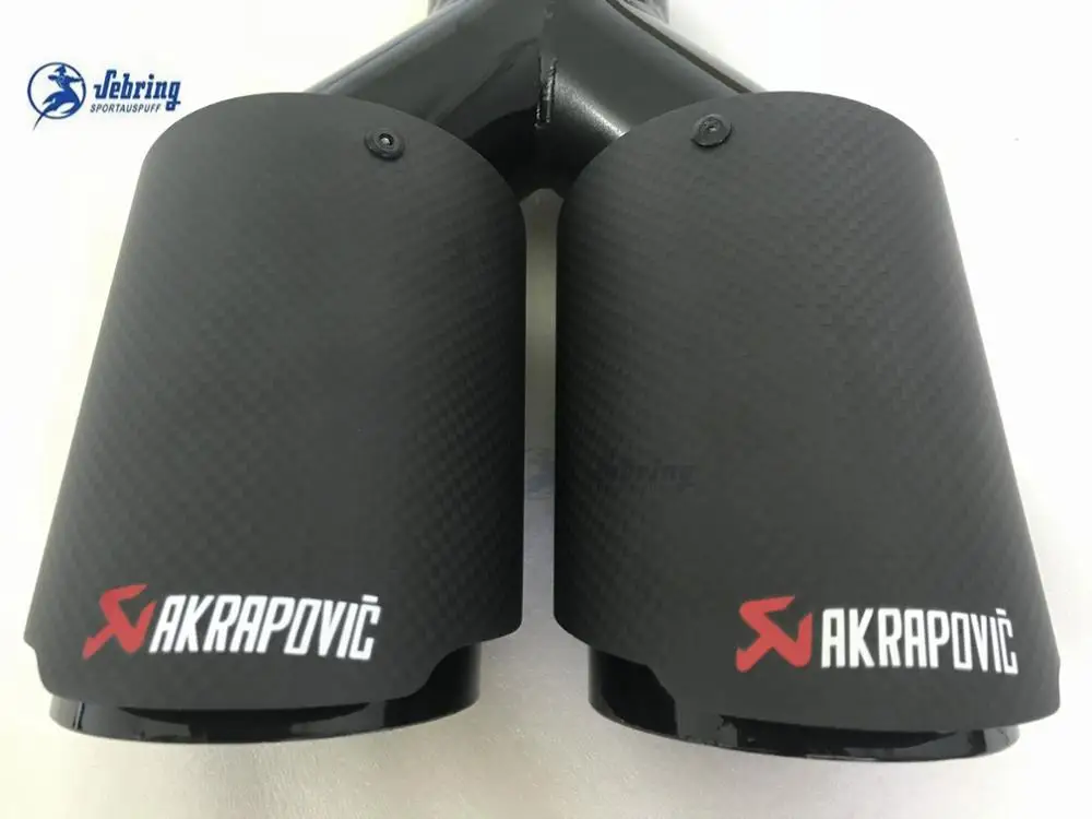 Углеродное волокно Стайлинг AKRAPOVIC нержавеющая сталь Универсальный двойной автомобильный глушитель выхлопной трубы автомобильные аксессуары модификация