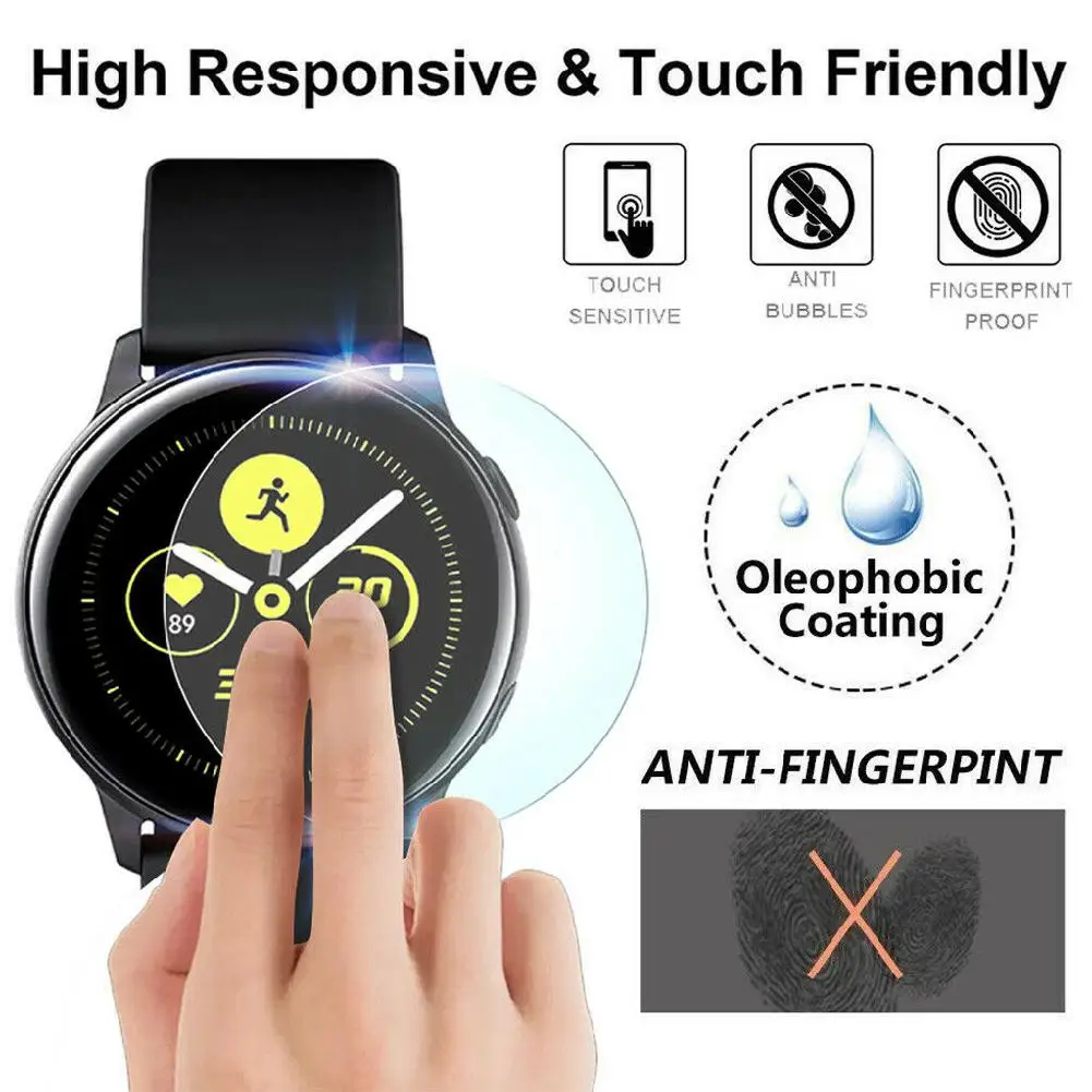 BEESCLOVER 3 шт протектор экрана для samsung Galaxy Active Watch высокопрозрачное защитное