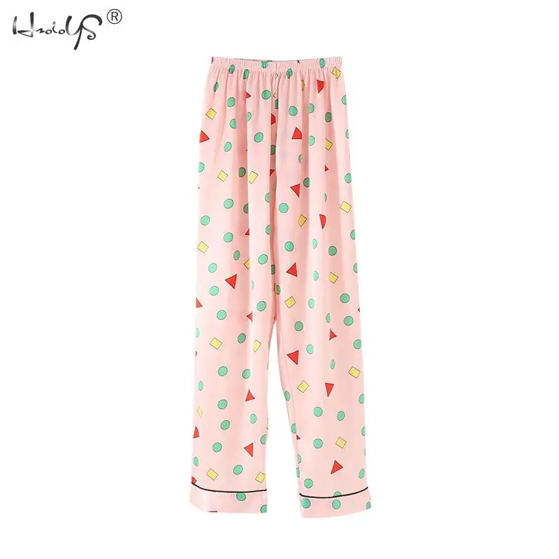 Stripe Printing Women's 7 Pieces Pajamas Sets Emulation Silk Satin Pajamas Women Sleepwear Sets Spring Summer Autumn Homewear