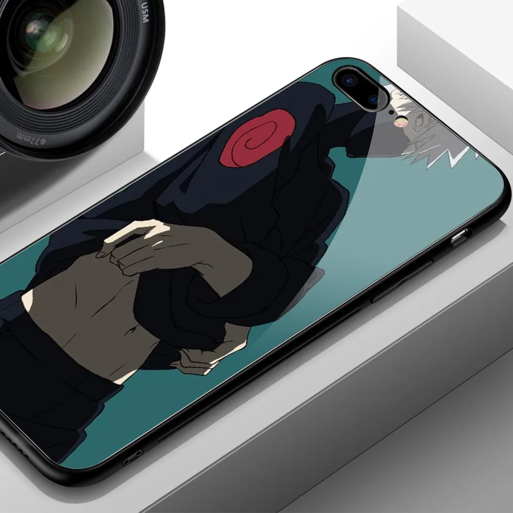 Finder чехол для чехол iphone XR героя аниме «Наруто Какаси из аниме «закаленное Стекло жесткая накладка на заднюю панель для iphone 6, 6 S, 7, 8 plus X XR XS MAX 11 pro max
