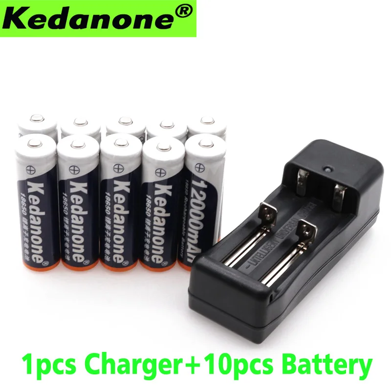 Новые 3 7 V 18650 батареи 12000mAh литий-ионная аккумуляторная батарея для фонарика +