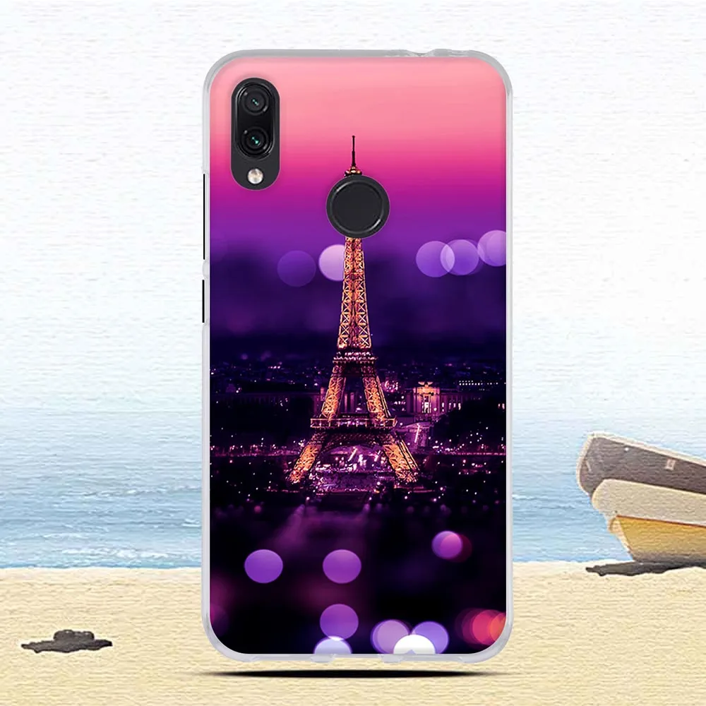 Силиконовый чехол для Xiaomi Redmi Note 7, чехол 6," с милым цветочным принтом, чехол для телефона s для Xiomi Redmi note 7 pro, fundas Coque - Цвет: 27