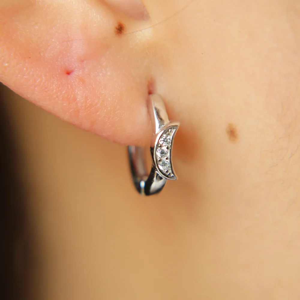 Рождественский подарок для молодой девушки изящные мини-серьги из стерлингового