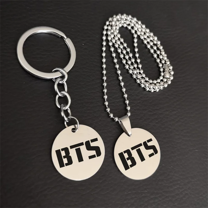 Casestory BTS Нержавеющая Сталь Подвески выгравировать имя ID тег ожерелья для мужчин