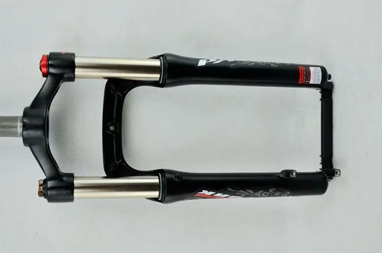 Зимняя Велосипедная вилка MTB, 20inch4. 0in, Велосипедная вилка с запорной подвеской из алюминиевого сплава для 4," шин 135 мм