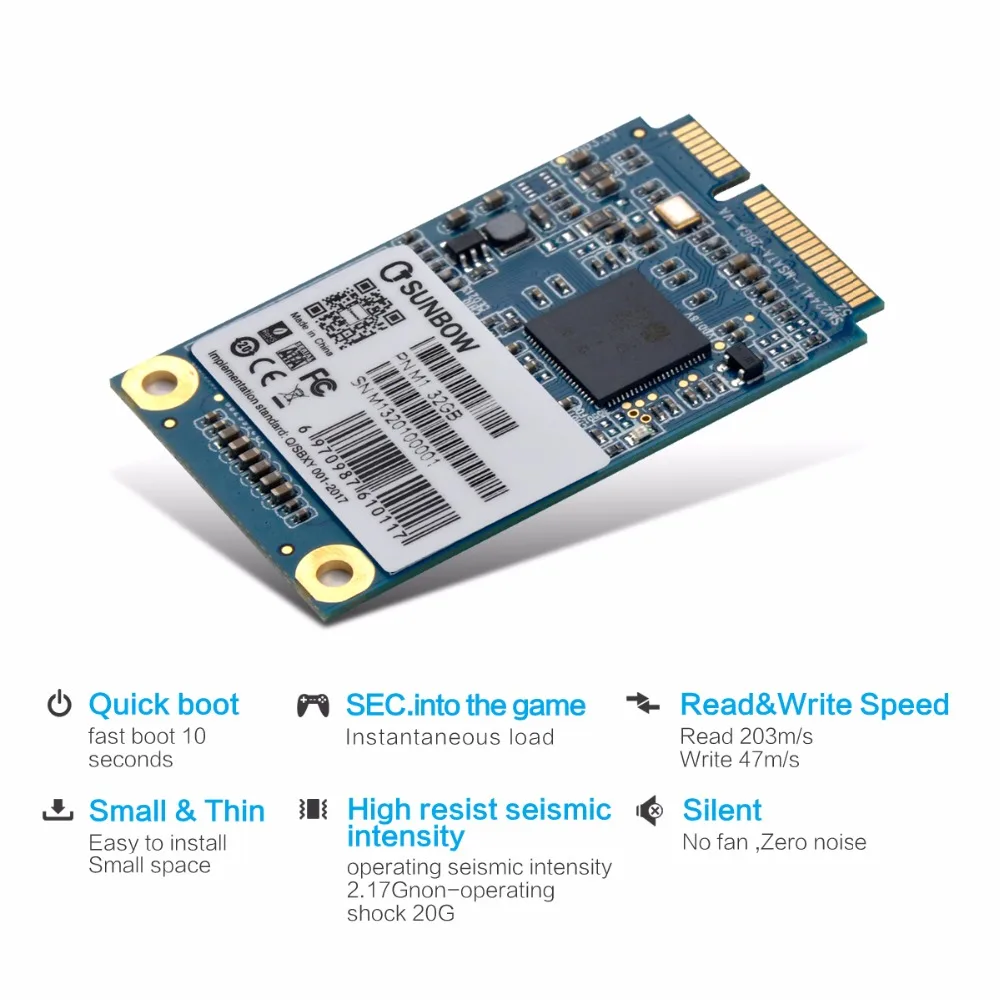 TC-SUNBOW M1-32GB SSD M-SATA2 32 Гб Твердотельный накопитель для настольного ноутбука ПК MacPro подарок бесплатно
