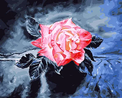 GX26126 DRAWJOY картины цветок DIY живопись по номерам Холст Картина маслом и каллиграфический домашний декор для гостиной стены искусства - Цвет: GX26126
