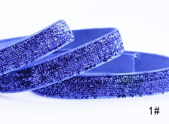 1Royal blue 5 м/лот 15 мм блестящая бархатная лента Свадебная вечеринка Рождественский обруч-украшение для волос ручной работы подарочная упаковка для девочек DIY бантик для волос - Цвет: 1Royal blue