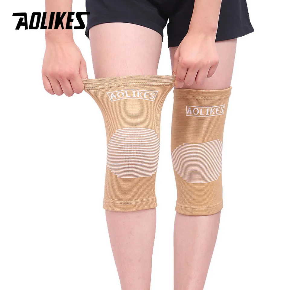 1 пара эластичные спортивные наколенники для баскетбола|basketball leg sleeve|knee pads
