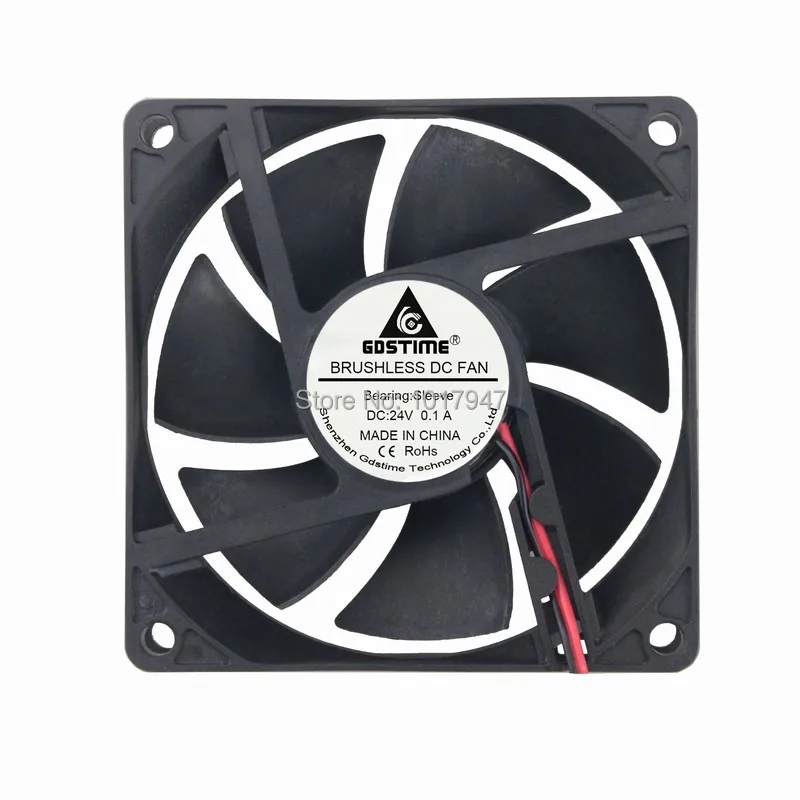 Вентилятор охлаждения Gdstime DC 24V 2Pin 8 см 8020 80 мм x 20 5 шт. в партии|cooling gas|fan assycooling fan tower