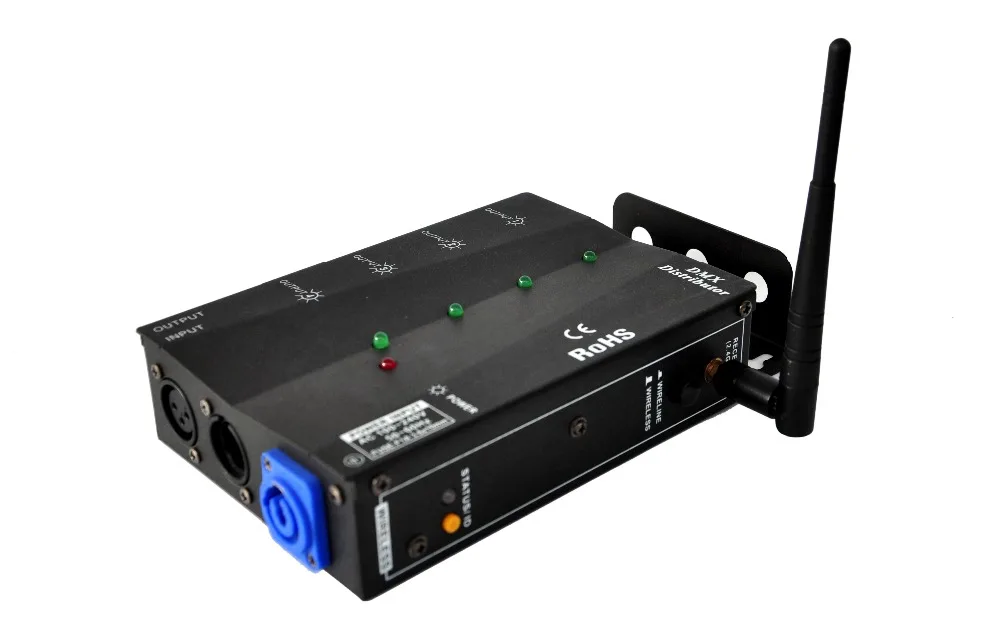 Различные методы установки 4DMX дистрибьютор с 2 4G беспроводной DMX высокого