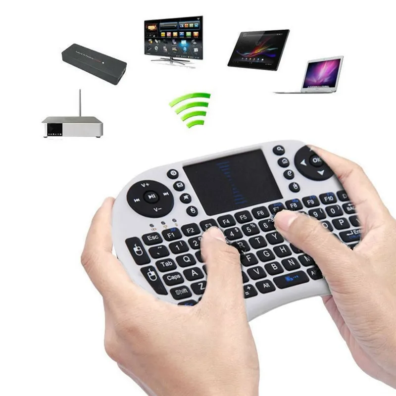 Basix Keyboard 2.4GHz Wireless Air Mouse Teclado Touchpad Handheld Mini English Keypad for Android TV Box Smart phone | Компьютеры и