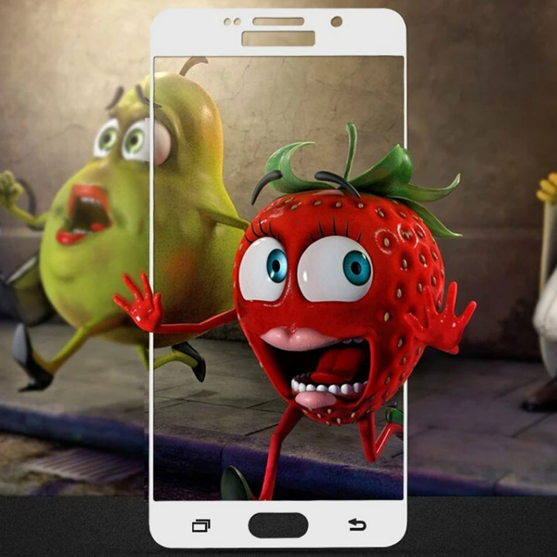 Закаленное стекло с полным покрытием для защиты экрана Samsung Galaxy A3 A5 A7 2017
