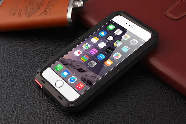 Сверхпрочный защитный чехол для iPhone 7 6 6s Plus X XR XS металлический алюминиевый