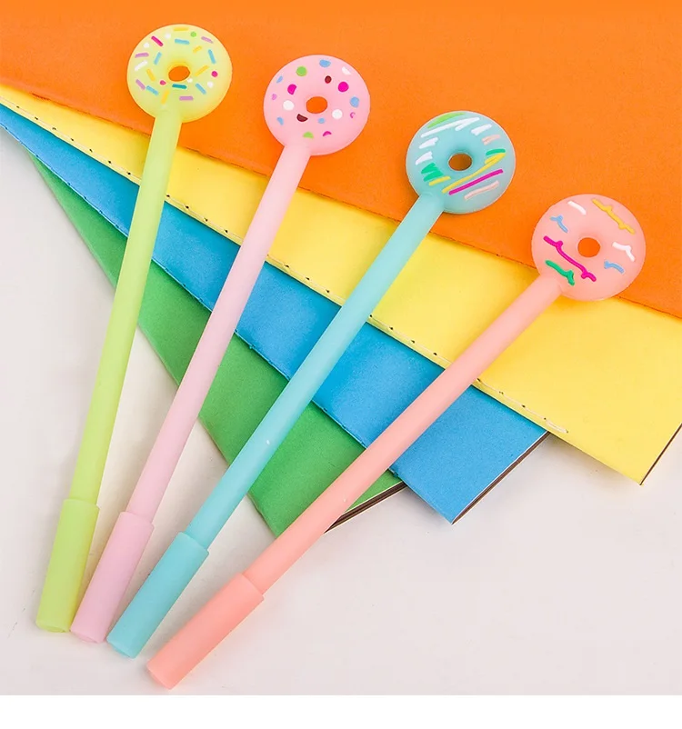 36 шт./лот милые гелевые ручки-пончики Новинка Ручка-Конфета для подписи Детские