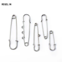regelin 10pcs safety pins brooch large long metal wedding brooch safety needles for women diy jewelry making findings wholesale