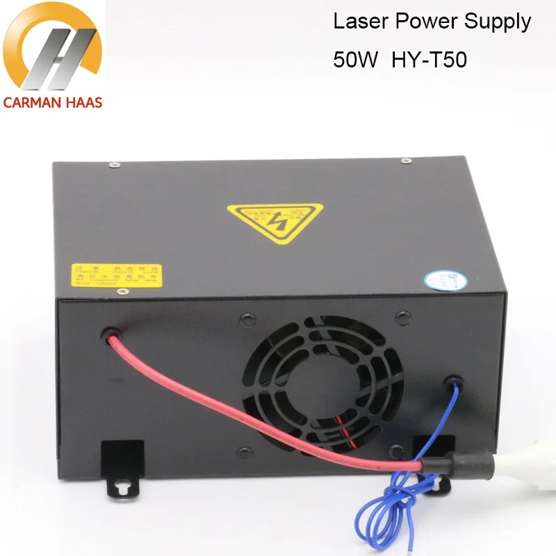 Carmanhaas 50 Вт CO2 лазерный Питание для CO2 станок для лазерной резки и лазерной гравировки машина HY-T50