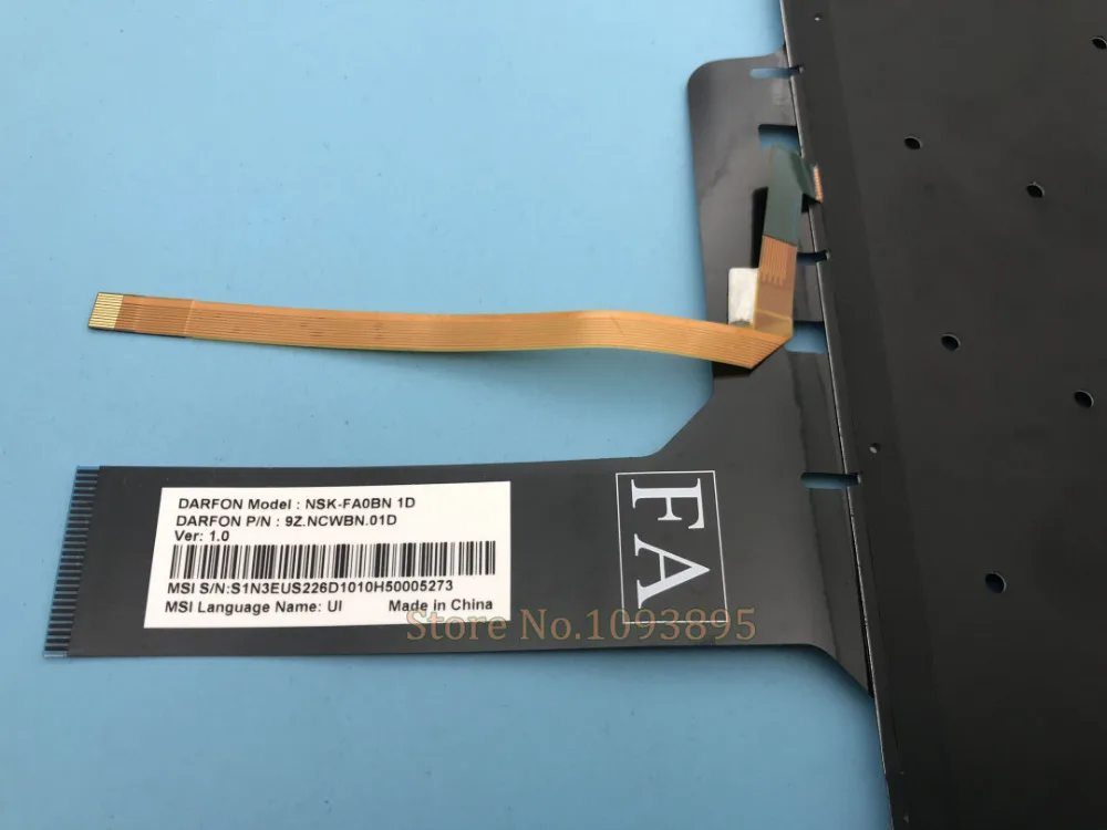 Для MSI CR62 2M 6M CR72 6ML 7ML CX62 2QD 6QD 6QL 7QL CX72 7TH GE62 203MX 6QF GE72 075MX 2Q английская клавиатура с