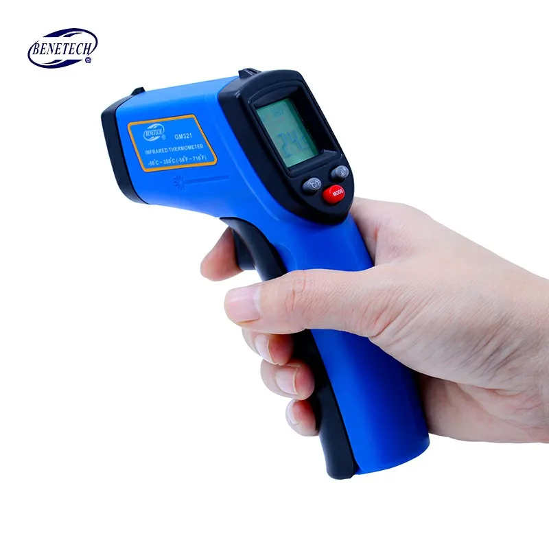 Цифровой лазерный Бесконтактный инфракрасный термометр GM321 50 ~ 380C ( 58 716F) 0 1
