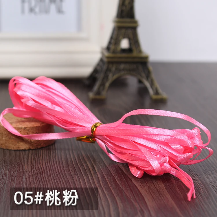 25 ярдов 3 мм атласная лента с одним лицом оптовая продажа подарок Свадебная