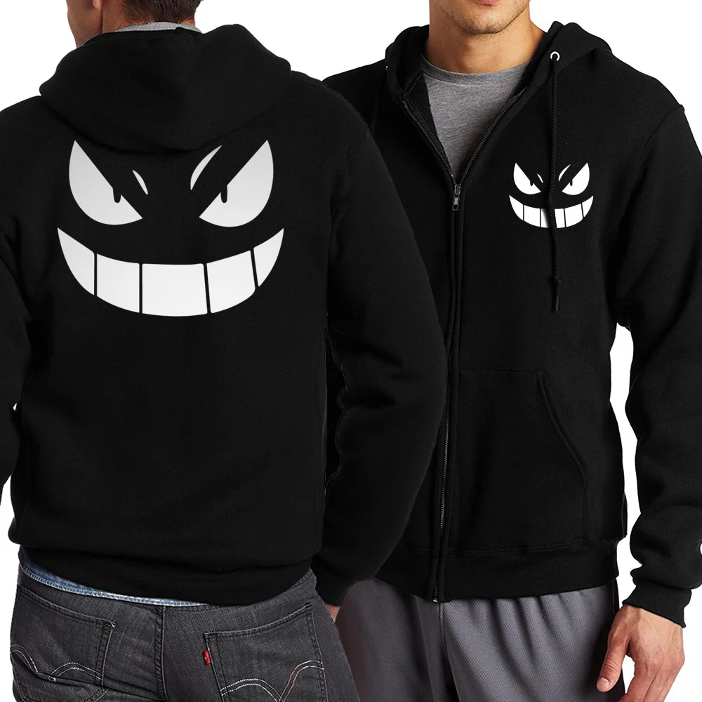 Весна размера плюс Топ осень куртки на молнии карманный монстр Покемон Забавный