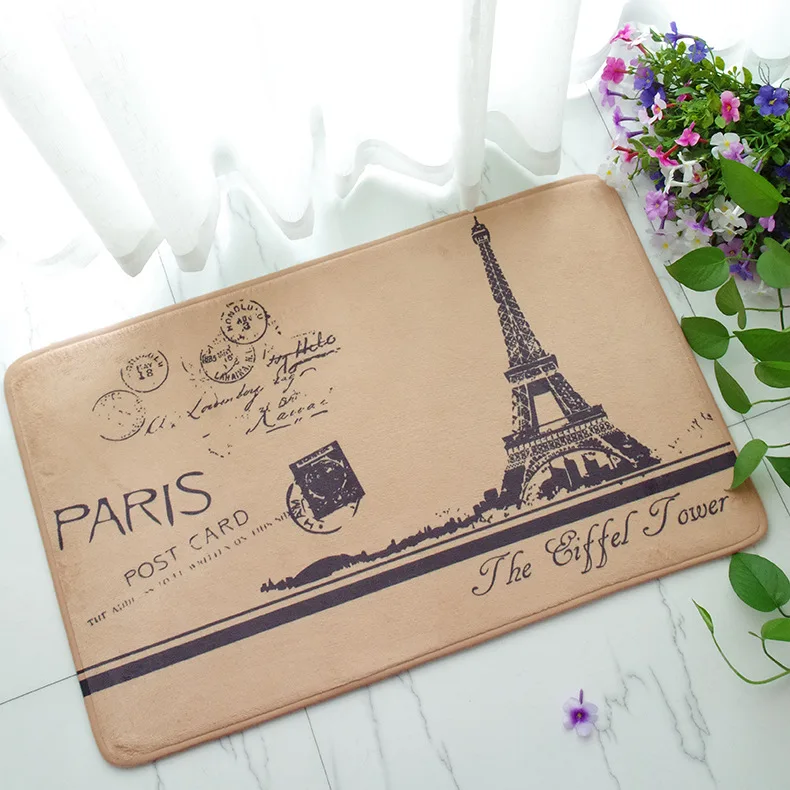 Современные коврики для ванной комнаты и кухни приветственные