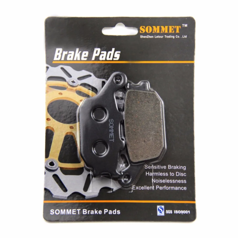 

SOMMET Motorcycle Front + Rear Brake Pads Disks for Honda CBF1000 6/7/8/9/A (2 Piston Front Calipers/Non ABS) (06-11) CBF 1000