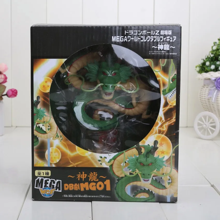 15 см Dragon Ball Z фигурка зеленая Shenron Shenlong ПВХ Фигурки игрушки 7 шт. 3,5 см Стрекоза Z Хрустальные шарики и полка подарок