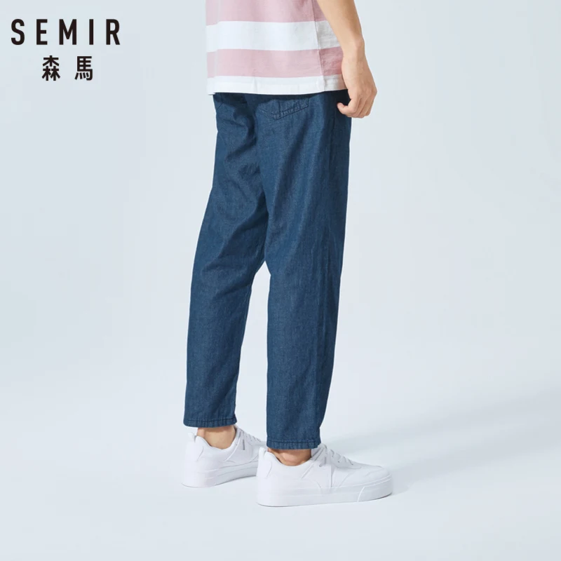 SEMIR летние джинсы мужские 2019 новые спортивные брюки для бега из хлопка Молодежные