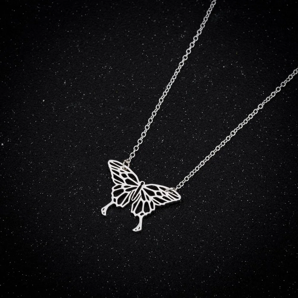И рисунком в виде птичек оригами Бабочка ожерелье для женщин и девочек колье