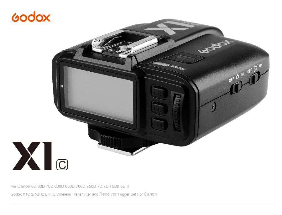Godox X1T-C X1T-N X1T-S X1T-F X1T-O 2,4G Беспроводной ttl HSS Flash Trigger Transmitter для цифровой зеркальной камеры Canon Nikon sony Fujifilm Olympus Камера