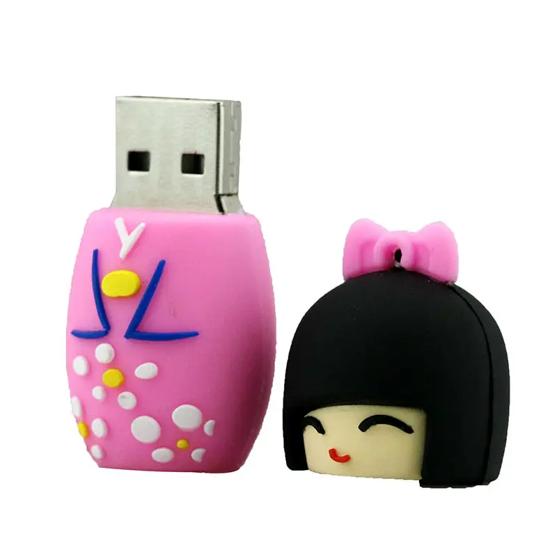 U диск японские куклы кимоно девушка Usb флэш-накопитель 4 ГБ 8 ГБ 16 ГБ 32 ГБ 64 ГБ куклы флэш Usb карта памяти, Флеш накопитель Подарочный диск