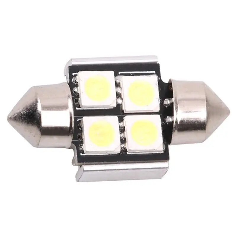Лампы для автомобилей 5050 41 мм 4 лампы с двойным наконечником декодирующая лампа