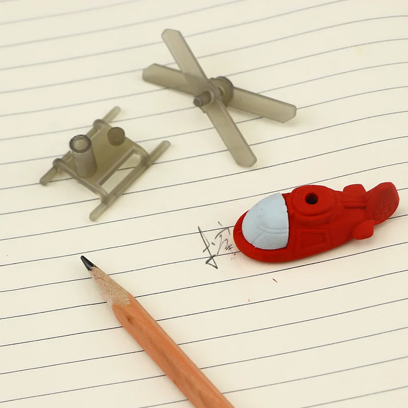 Coloffice случайный цвет мини милый вертолет может получить отдельный Резиновый
