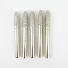 DIATOOL #16 5 шт. алмазные установочные точки Вакуумные Паяные Алмазные Заусенцы Роторный инструмент для камня бетонная головка пули шлифовальные заусенцы