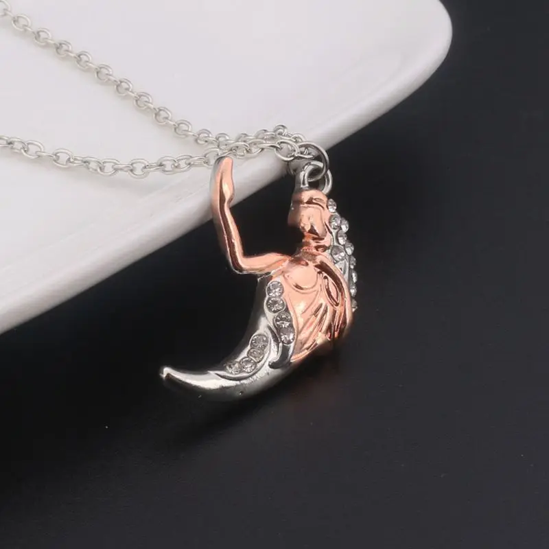 Плёнки lover's Jewelry Красота и зверь пары кристалл Цепочки ожерелья подвеска