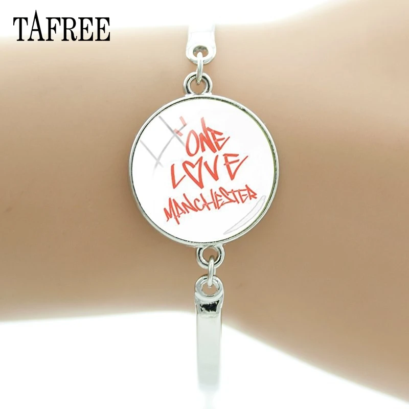 QF692 TAFREE Ariana Grande Bracelets For Women One Love Manchester Bangles Women Designer Jewelry Luxury Metal Bracelet Jewelry QF688 - Окраска металла: QF692