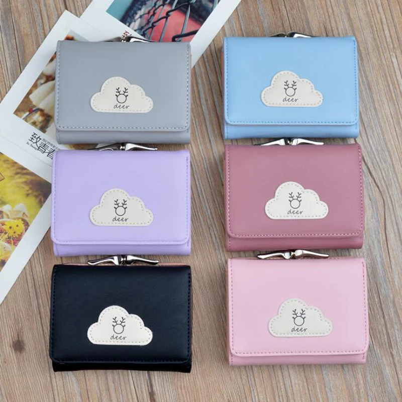 New Mini Wallet Brand Designer Hasp Fold Coin Purse Money Bag High Quality Card Holder Women Wallets PU Leather | Багаж и сумки