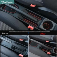 tonlinker door groove mat anti slip cup pad for vw polo 2011 17 interior accessories 9 pcs new silicone car style gate slot pad