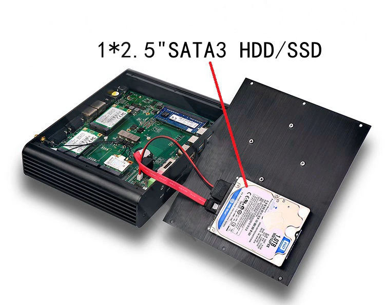 Новейший Kaby Lake R 8Gen мини-ПК без вентилятора i7 8550u 8565U Intel UHD620 win10 четырехъядерный 8 нитей DDR4 2400 NUC ПК