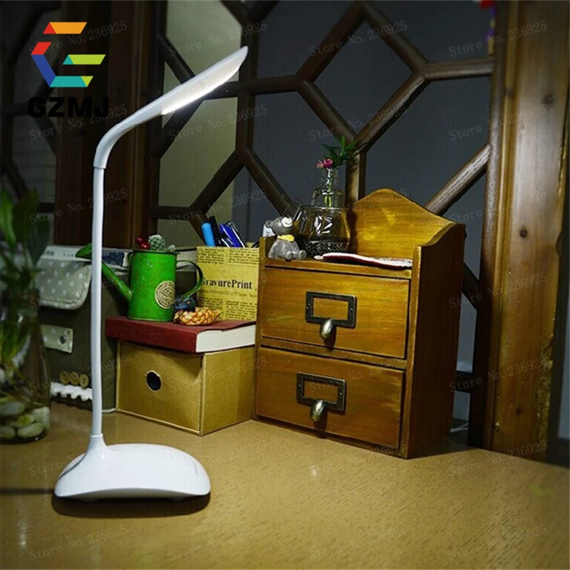 Светодиодная настольная лампа GZMJ с регулируемой яркостью складной светильник