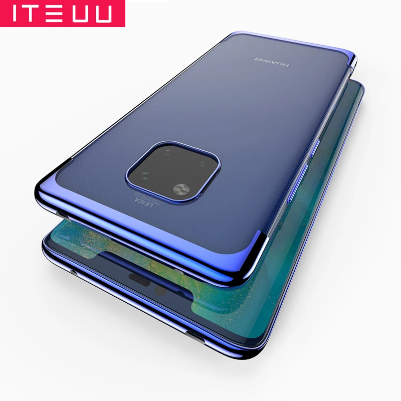 ITEUU ТПУ прозрачный гальванический чехол для телефона чехлы Huawei Mate 20 Pro мягкий